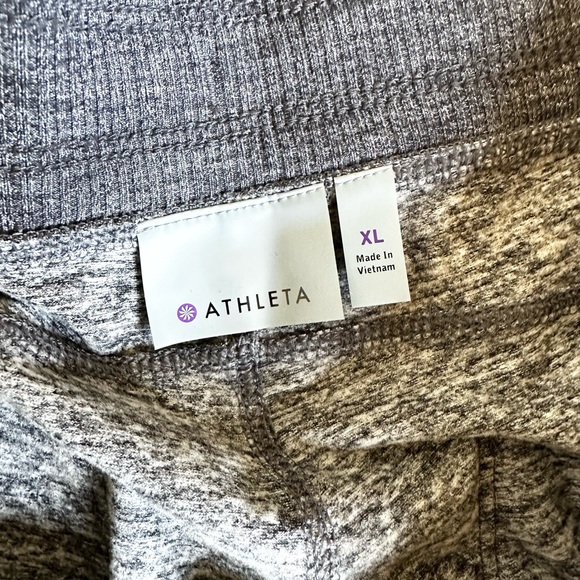 Athleta Womens Two Toned Gray Drawstring Elastic Waist Jogger Pants Size XL - Picture 2 of 8